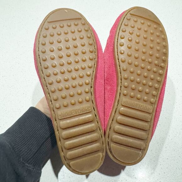 Minnetonka Kids' Thunderbird II moccasin in hot pink suede Size 1 - Picture 5 of 6